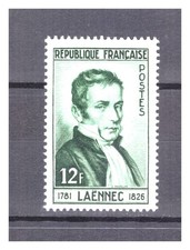FRANCE  . N °  936  .   12  F   Dr  RENE   LAENNEC   NEUF    **  .  SUPERBE.