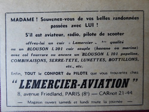 1956 pub lemercier - lemercier, aviation