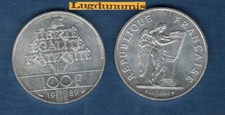 100 Francs 1989 Commémorative 1989 Droits de L'Homme SUP