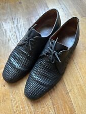 Bally France chaussures Richelieu cuir tissé souple Taille 9 = 43 Réf.  C68