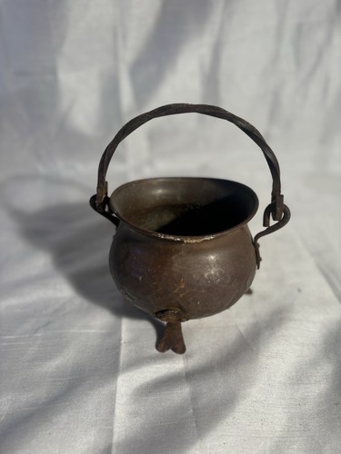 Chaudron cuivre martelé à - chaudron,