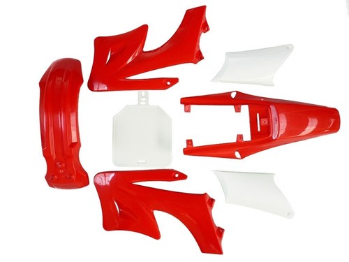 Red plastics body fender - red,