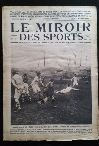 Miroir des sports 1923 - des, 22/11/1923