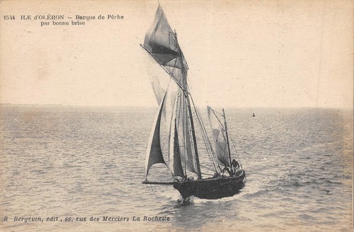Cpa oleron barque de - il,
