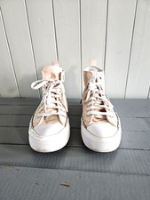 Baskets montante Toile Rose P