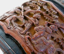 POT en BAMBOU, ancien pot en