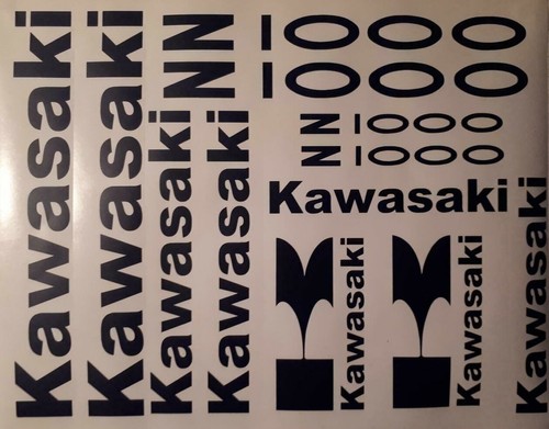 Planche stickers kawasaki - stickers,