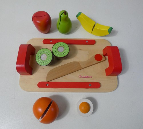 Jouet bois eichhorn fruits - bois,