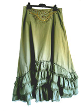 Jupe longue NEUVE verte T