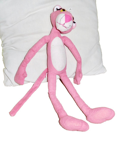 Peluche panthère rose 40 - la,
