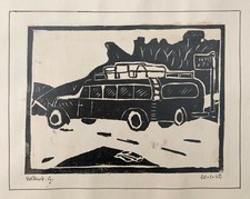 Linogravure Ancienne Gravure