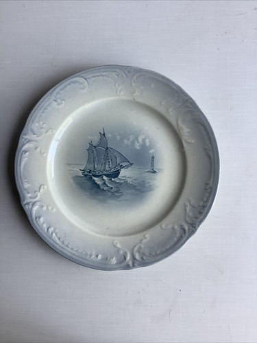 Assiette ancienne bateau - ancienne,