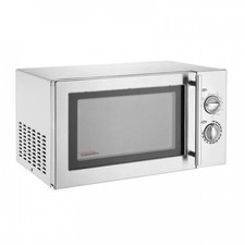 Micro-ondes inox 23 Litres 5 puissances, fonction grill, commandes manuelles, 14