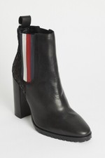 bottines noires à talon Tommy