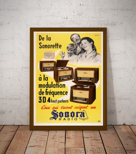 Poster affiche sonora - sonora, radio