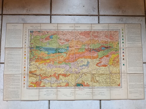 Carte géologique - carte, et
