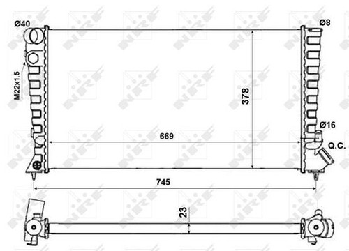 Nrf radiateur refroidissement - nrf, radiateur,