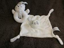 doudou plat + hochet chat