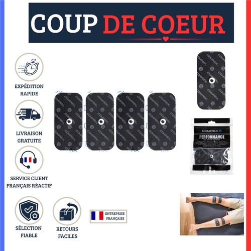 Compex électrodes noires snap - Électrodes,