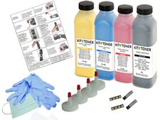  SAMSUNG CLX 3170FN - 4 x Kits de recharge toner compatibles Noir, Cyan, Jaune, 