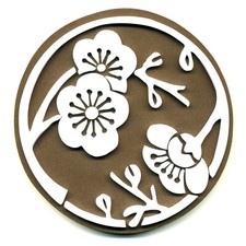 TAMPON MOUSSE CERCLE FLEURI