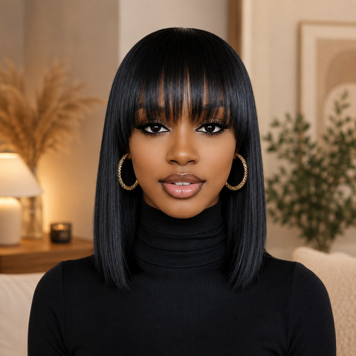 Perruque bob carré cheveux - bob,