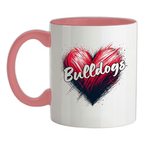 Cœur amour bulldogs - cœur,