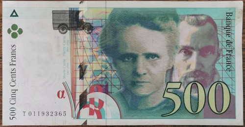 Billet 500 francs pierre et - 500,