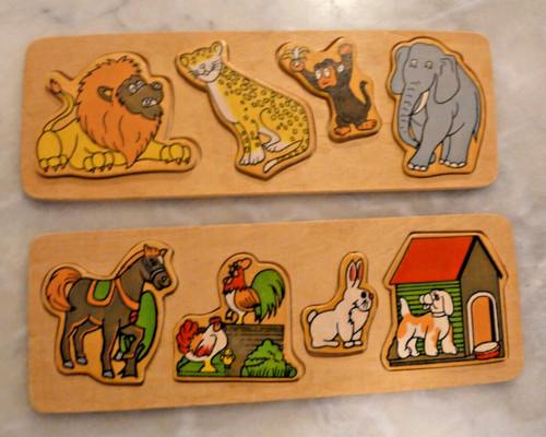 Vintage deux puzzles 1er - puzzles, âge