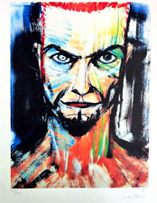 David Bowie Lithographie COA Originale Signée Op Numérotée À La Main Limitée 275