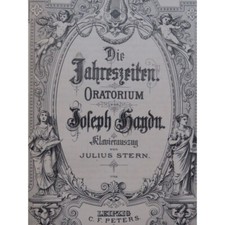HAYDN Joseph Die Jahreszeiten The Seasons Oratorio Piano Chant