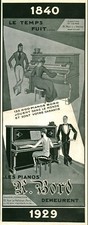 Publicité ancienne les pianos H Bord 1929 issue de magazine