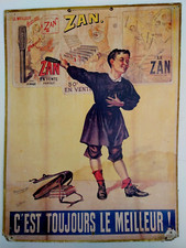 CARTON PUBLICITAIRE ANCIEN  Panneau  55 x 42 LE MEILLEUR REGLISSE PASTILLES ZAN