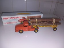 DINKY TOYS SUPERTOYS TRACTEUR WILLEME N°897 + BOITE REPRODUCTION MADE IN FRANCE