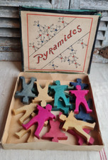 ANCIEN JEU PYRAMIDES EN BOIS JOUET ENFANT