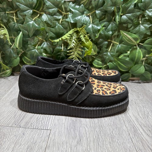 Mens tuk black suede leopard - mens,