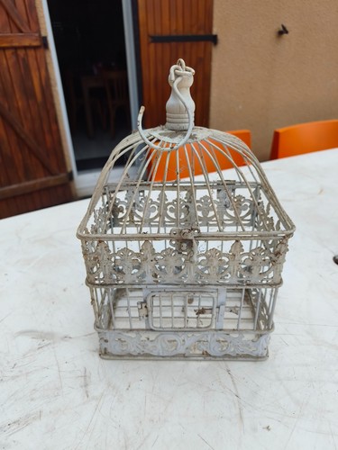 Cage oiseaux fer forgé - à,