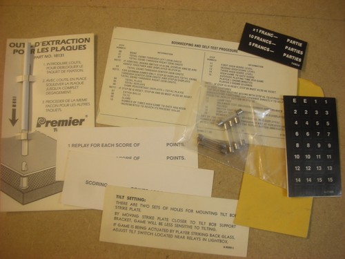Flipper gottlieb étiquettes - flipper,