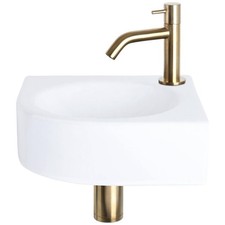 Differnz Cleo Vasque à Poser Salle de Bain – Lavabo Salle de Bain 30x30x10 cm – 