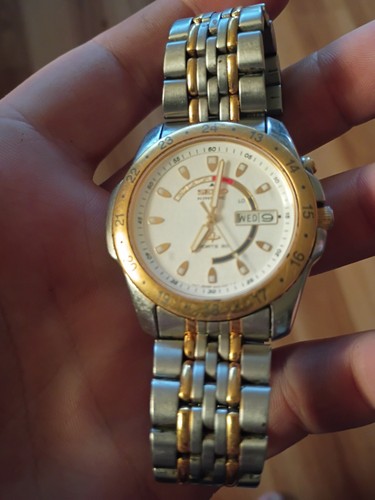 Seiko kinetic sports 5m43 - kinetic, 50