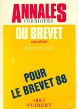 Annales corrigées du brevet collèges ... - Collectif - V260028