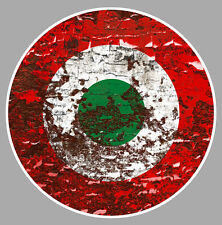  COCARDE ITALIE FIAT 500 VESPA ROUILLE VINTAGE MOD AUTOCOLLANT STICKER CA203.