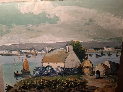 Tableau huile signé - signé, .