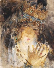 Aquarelle dessin orientaliste