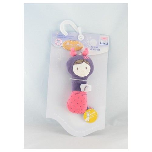 Doudou poupée fillette baton