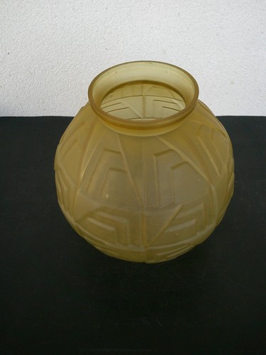 Vase boule art deco verre - deco,