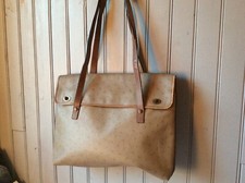 rare serviette cartable vintage LANCEL  vinyl monogramme .( AZ) D