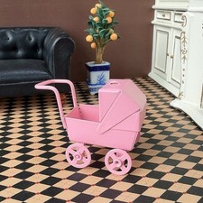 Poussette miniature pour enfants, échelle 1/12, pour maison de poupée