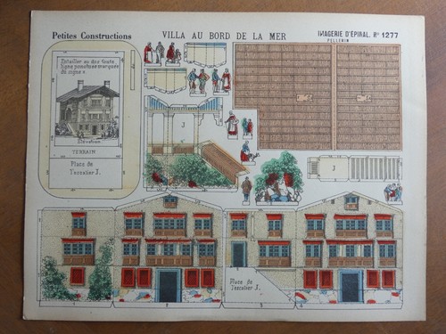 Maquette papier villa bord - maquette,