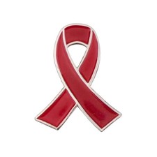 Pin's Ruban Rouge - Sida VIH -